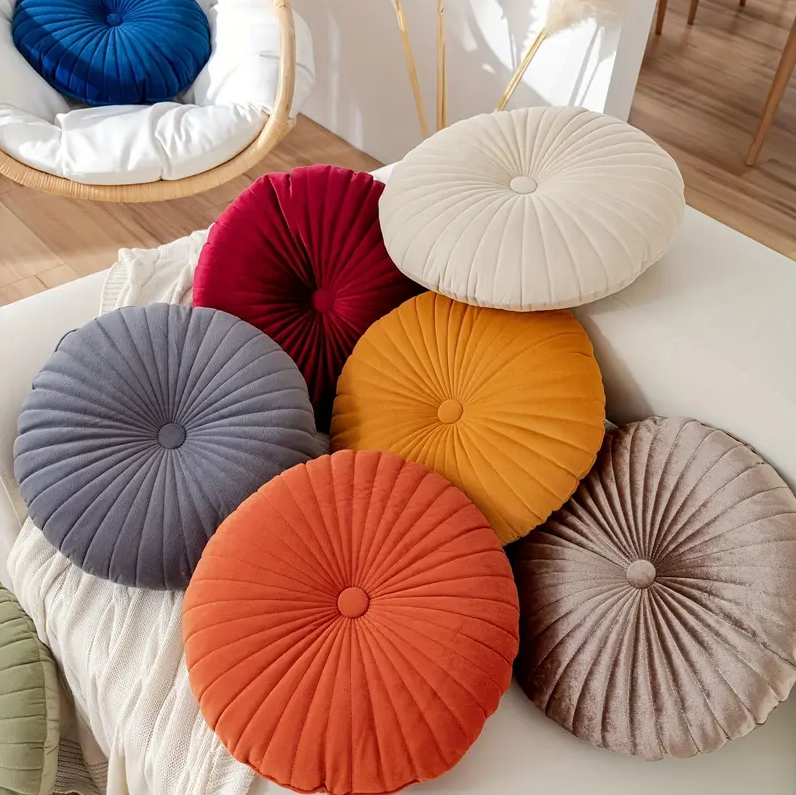 Round Velvet Cushion