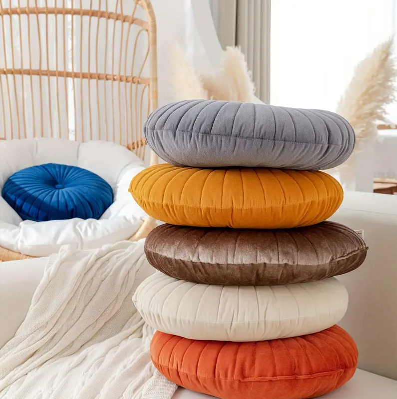 Round Velvet Cushion