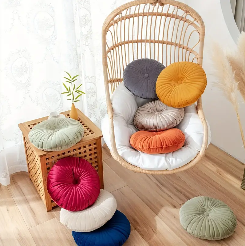 Round Velvet Cushion