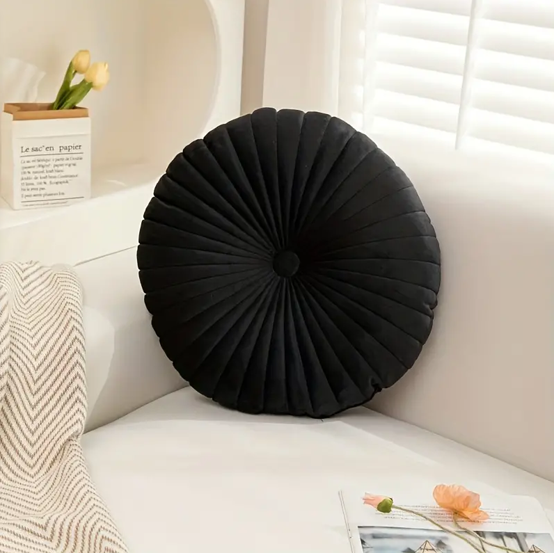 Round Velvet Cushion