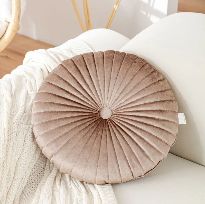 Round Velvet Cushion