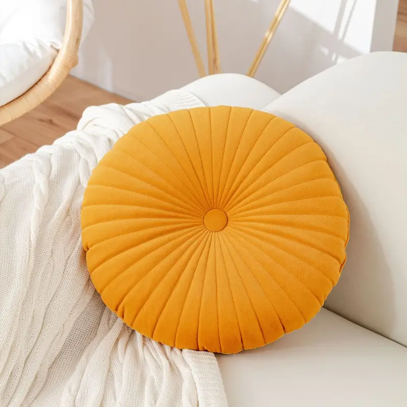 Round Velvet Cushion