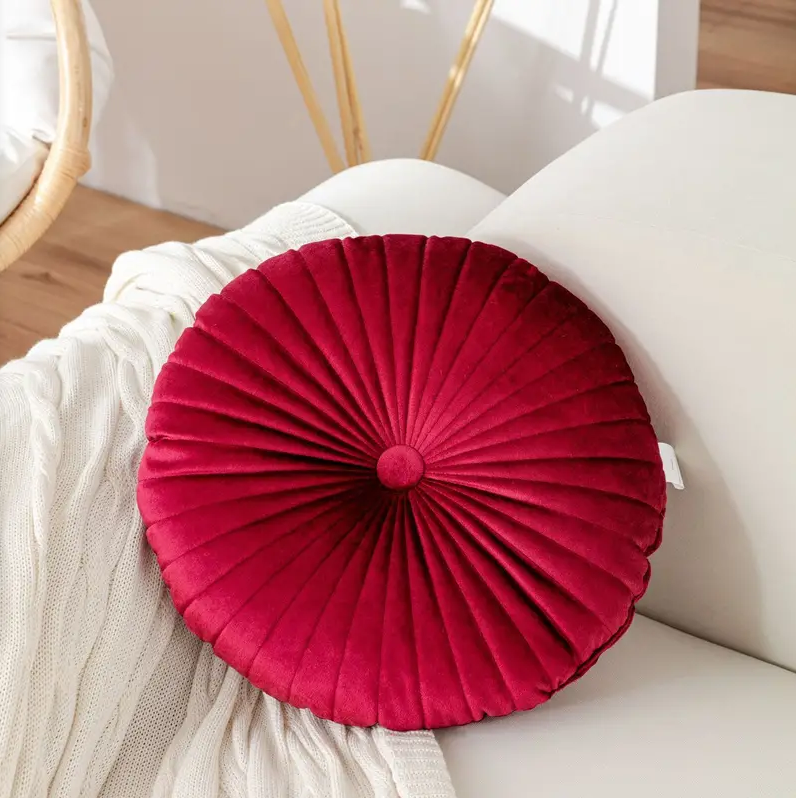 Round Velvet Cushion
